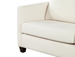 Modern 2 Seater Sofa in Cream Textured Fabric - 4220101