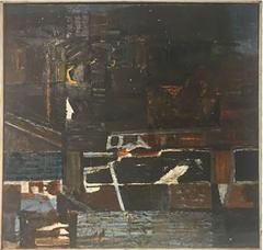 Modern Abstract Painting Titled Night and Dated 1960 - 435470