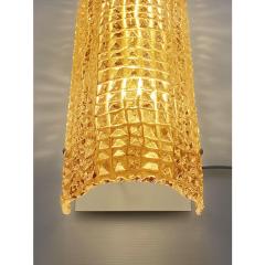 Modern Amber Cocodrile Murano Glass Wall Sconce - 4302982