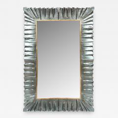 Modern Aqua Green Murano Glass Mirror - 433454