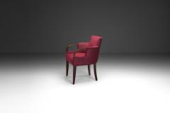Modern Armchair with Red Upholstery Europe 1960s - 4603844