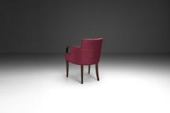 Modern Armchair with Red Upholstery Europe 1960s - 4603845