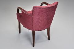 Modern Armchair with Red Upholstery Europe 1960s - 4603846