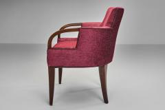 Modern Armchair with Red Upholstery Europe 1960s - 4603847