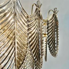Modern Art Deco Style Chandelier Pendant Brass and Smoked Glass by Eicholtz - 3341970