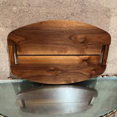Modern Art Sculptural Board Walnut Wood Tray - 3519202