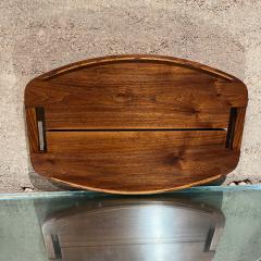 Modern Art Sculptural Board Walnut Wood Tray - 3519205