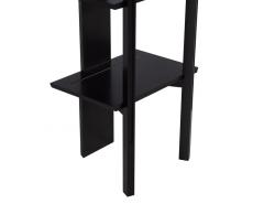 Modern Black Bookcase Shelving Cabinet - 3483142