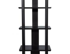 Modern Black Bookcase Shelving Cabinet - 3483146