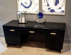 Modern Black Desk Credenza by Jacques Garcia Baker Rachmaninov - 1994893