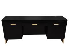 Modern Black Desk Credenza by Jacques Garcia Baker Rachmaninov - 1994894