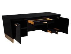 Modern Black Desk Credenza by Jacques Garcia Baker Rachmaninov - 1994897