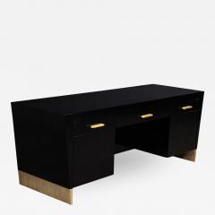 Modern Black Desk Credenza by Jacques Garcia Baker Rachmaninov - 2002132