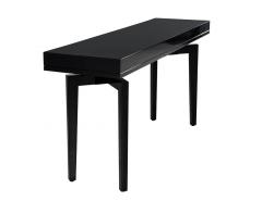 Modern Black Lacquered Console Table - 3586311