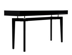 Modern Black Lacquered Console Table - 3586313