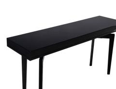 Modern Black Lacquered Console Table - 3586314