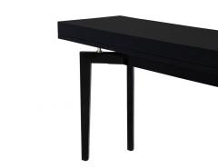 Modern Black Lacquered Console Table - 3586319