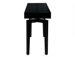 Modern Black Lacquered Console Table - 3586320