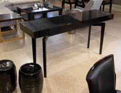 Modern Black Lacquered Console Table - 3586322