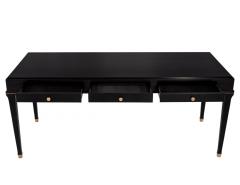 Modern Black Lacquered Writing Desk - 3514844