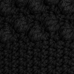 Modern Black Macrame Decorative Kidney Pillow - 4207782