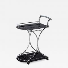 Modern Black and Metal Bar Cart Trolley - 3490288