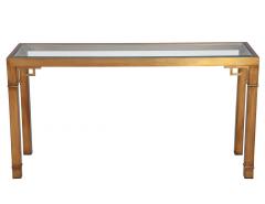 Modern Brass Console Table by Mastercraft 1970 s USA - 2679445