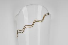 Modern Brass and Acrylic Shade Wall Lamp Europe 1950s - 4072567