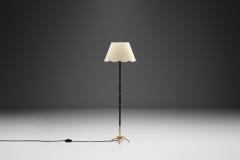Modern Brass and Lacquered Metal Floor Lamp Europe 1950s - 4398975