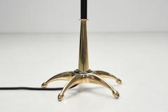 Modern Brass and Lacquered Metal Floor Lamp Europe 1950s - 4398983