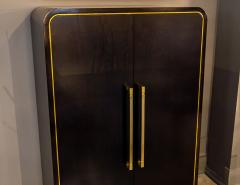 Modern Cabinet with Inlay Brass Metal - 3389858