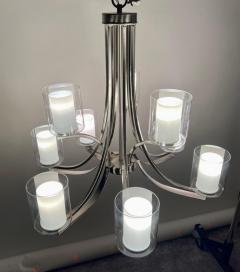 Modern Candle Style Chrome Chandelier 9 Arms - 3430580