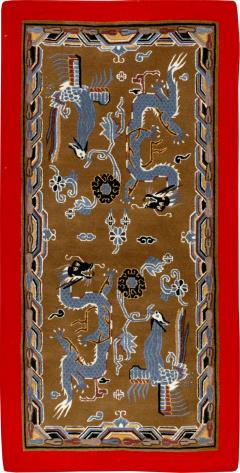 Modern Chinese Dragon Art Deco Pictorial Rug - 4780706