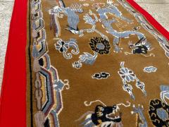 Modern Chinese Dragon Art Deco Pictorial Rug - 4780749