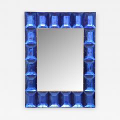 Modern Cobalt Blue Murano Glass Mirror - 676503