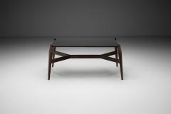 Modern Coffee Table in Black Formica and Wood Europe ca 1950s - 4240259