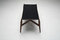 Modern Coffee Table in Black Formica and Wood Europe ca 1950s - 4240262