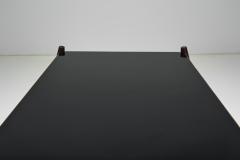 Modern Coffee Table in Black Formica and Wood Europe ca 1950s - 4240267