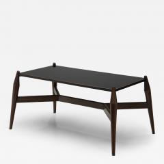 Modern Coffee Table in Black Formica and Wood Europe ca 1950s - 4247167