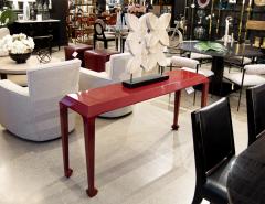 Modern Console Table in Ruby Lacquer Finish - 3482666