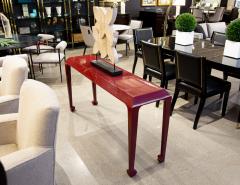 Modern Console Table in Ruby Lacquer Finish - 3482667