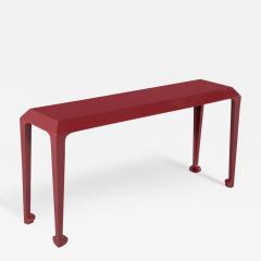 Modern Console Table in Ruby Lacquer Finish - 3483676