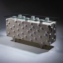 Modern Console Table in Scagliola Technique 21st Century - 4388246