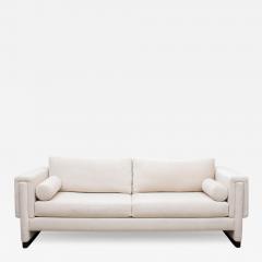 Modern Cream Velvet Sofa by MOGUL IN STOCK - 4208664