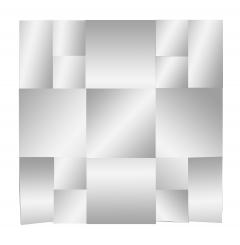 Modern Cubist Design Neal Small Multi Faced Wall Mirror - 1399237