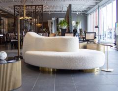 Modern Curved Italian Boudoir Cloud Sofa - 3264307