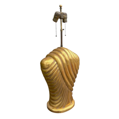 Modern Designer Giltwood Torso Yellow Gold Table Lamp 1 of 2 - 4059490