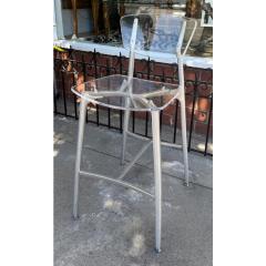 Modern Designer Lucite Aluminum Bar Stool 1 of 3 - 4247328