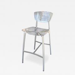 Modern Designer Lucite Aluminum Bar Stool 1 of 3 - 4248574