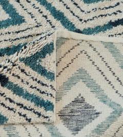 Modern Diamond Pattern Handwoven Wool Rug - 2351999